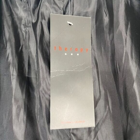 Women therapy by Lane Crawford Size 3X Gray Coat Collar Big Buttons Pockets Wool - Picture 8 of 15